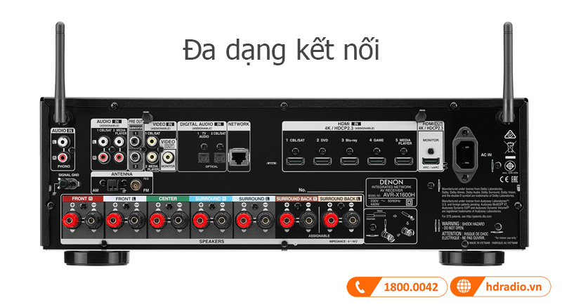 Ket noi Denon AVR-X1600H