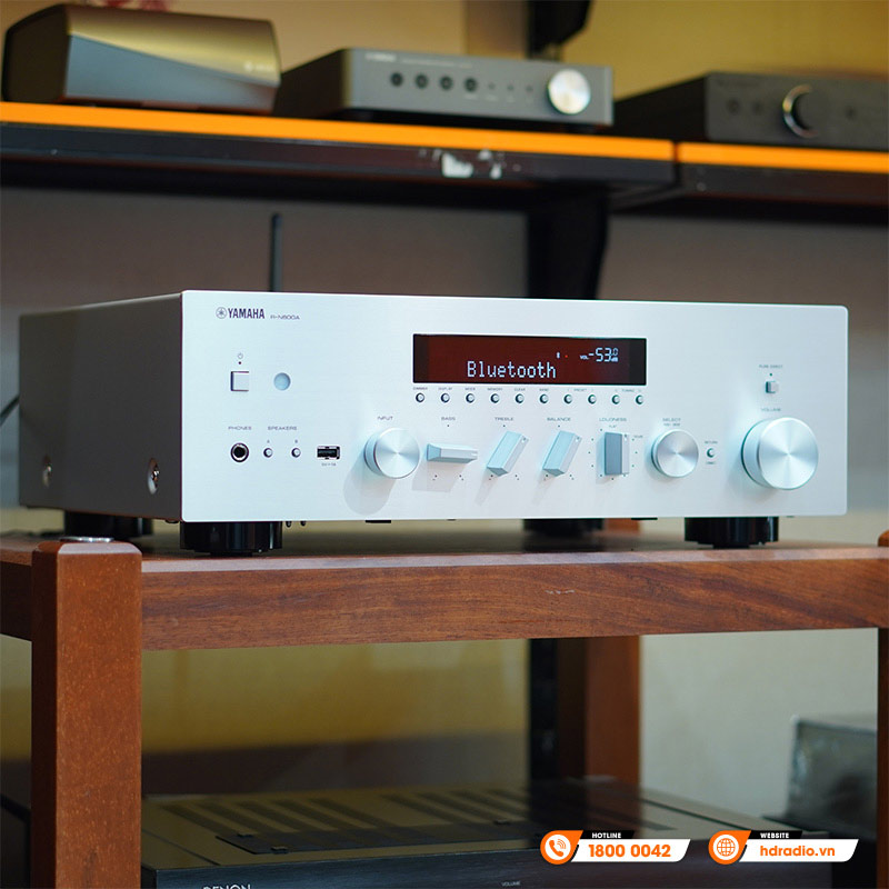Amply Yamaha R-N600A, 80W/CH ở 8 ohm, Optical, Phono, bluetooth, wifi, MusicCast-8