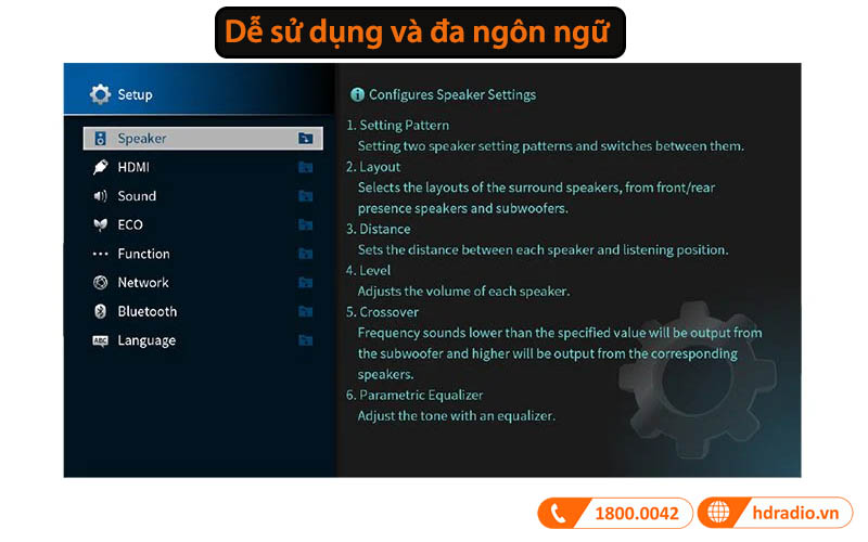 Dễ sử dụng và đa ngôn ngữ