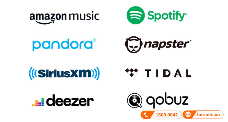 các nền tảng nhạc trực tuyến