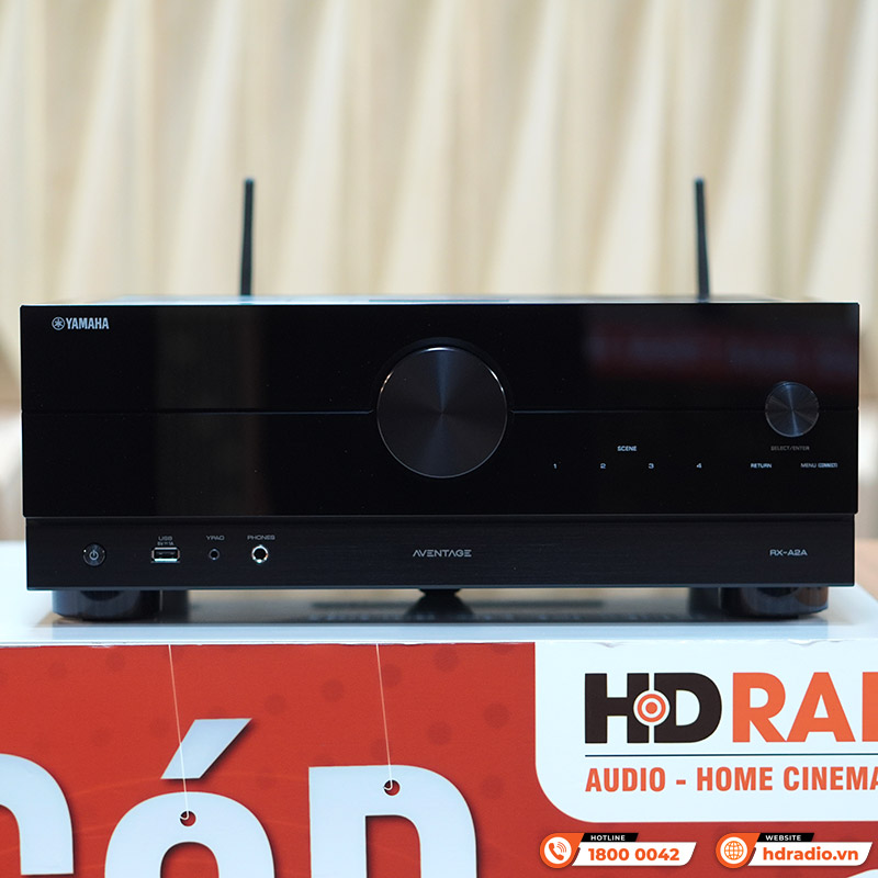 Amply Yamaha RX-A2A, 8K, 7.2 Kênh, 100W/CH, Bluetooth-5