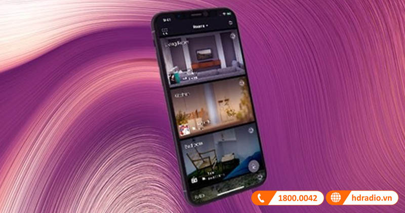 thao tác dễ dàng với ứng dụng musiccast