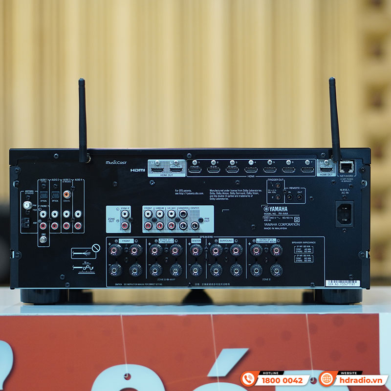 Amply Yamaha RX-A4A, Hỗ Trợ 8K, 7.2 Kênh, 110W/CH, Bluetooth-9