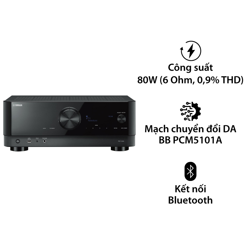 Amply Yamaha RX V4A, 8K, 5.2 Kênh, 115W/CH, Bluetooth