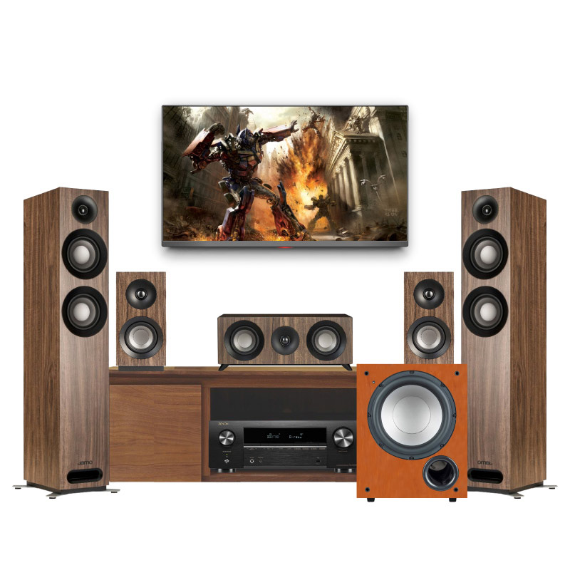 Bộ Dàn Âm Thanh Xem Phim 5.1 HD-AT03 (Jamo S807 HCS, C910, Denon AVR-X580BT)