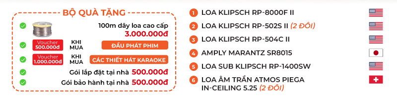 Bộ dàn âm thanh xem phim Dolby Atmos 7.1.4 HD-AT13