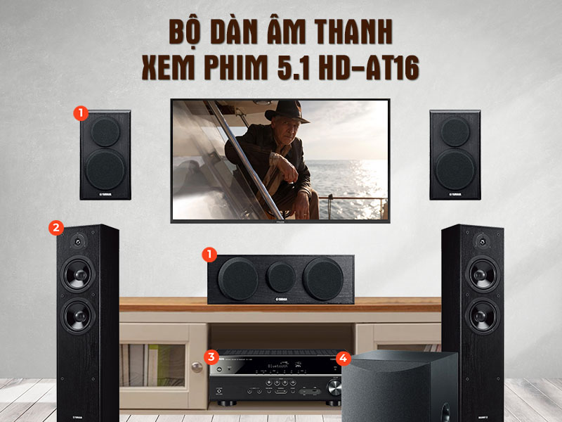 bộ dàn âm thanh xem phim 5.1 HD-AT16