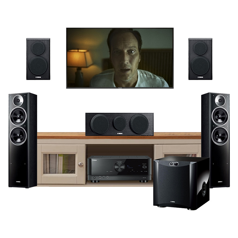 Bộ dàn âm thanh xem phim 5.1 HD-AT18 (Yamaha RX-V4A, NS-F71, NS-P150, NS SW200)