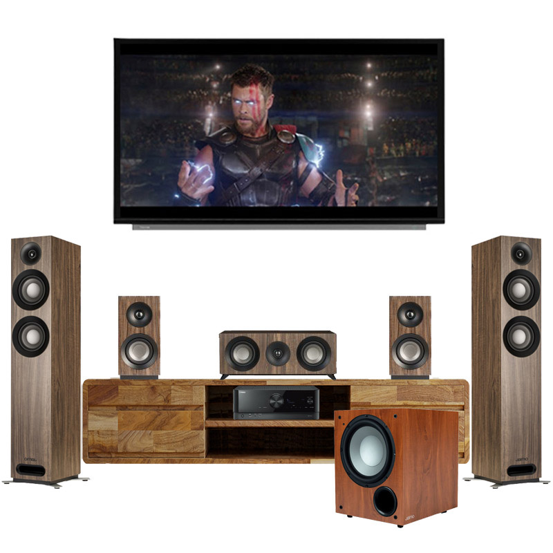 Dàn xem phim 5.1 Yamaha, Jamo AT12 (Yamaha V4A + Jamo S807 HCS + C910)