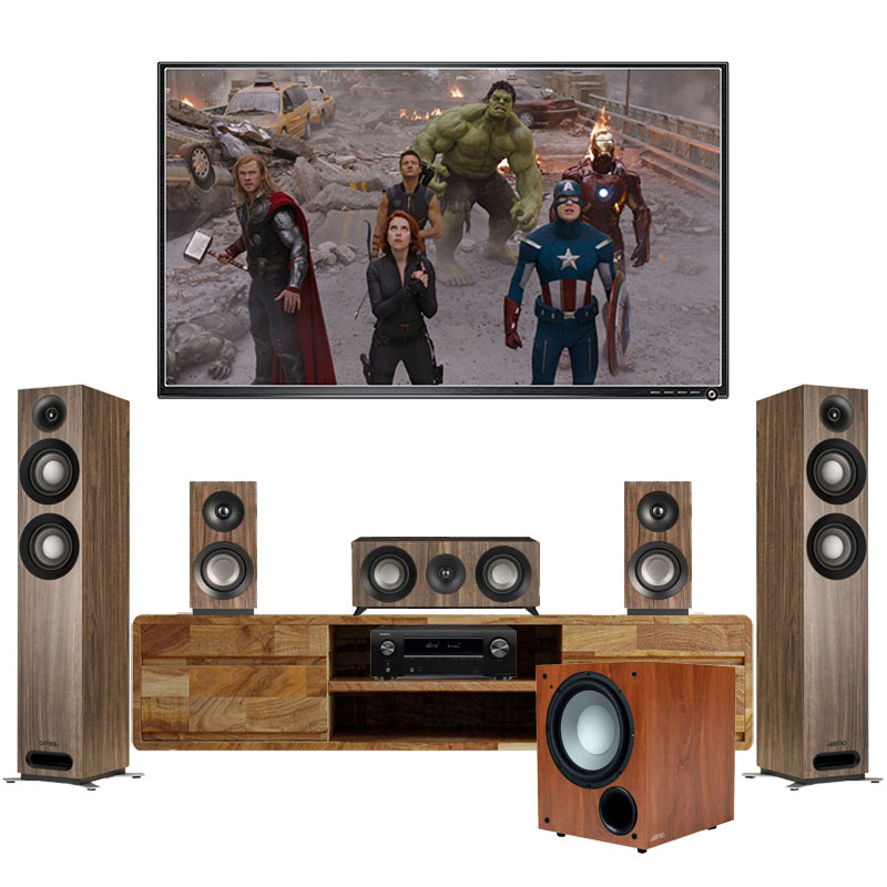 Dàn xem phim 5.1 Denon, Jamo AT14 (Denon X250BT + Jamo S807 HCS + C910)