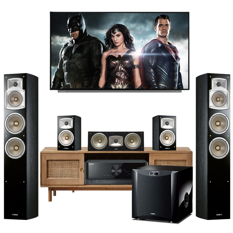 Dàn xem phim 5.1 Yamaha AT15 (Yamaha V4A + Yamaha F350 + P350 + SW300 Piano)