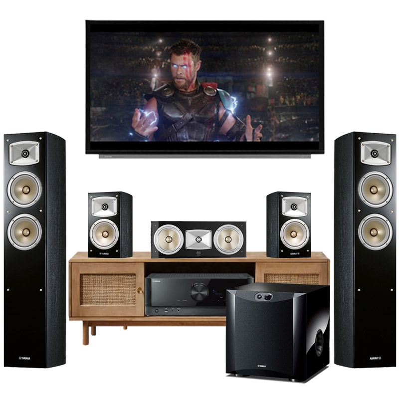 Dàn xem phim 5.1 Yamaha AT17 ( Yamaha V4A + Yamaha F330 + B330 + C444 + SW300 Piano )