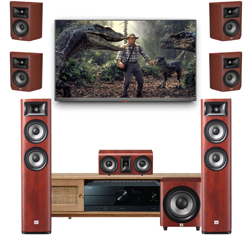 Dàn xem phim 7.1 Yamaha, JBL AT34 (Yamaha A2A+ JBL Studio 680 +  665C + 660P + 2 cặp 610 )