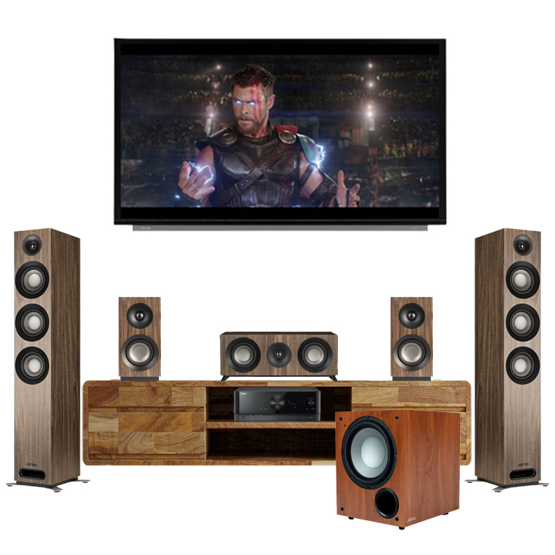 Dàn âm thanh xem phim 5.1 Yamaha, Jamo AT-GD02 (Yamaha RV-V4A + Jamo S809 HCS + Jamo C912)