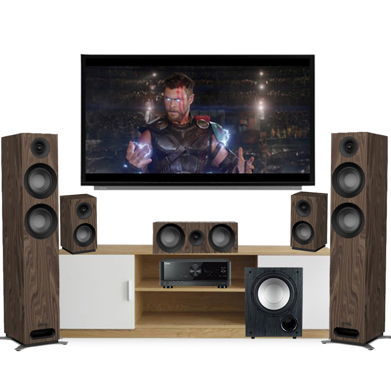 Bộ dàn âm thanh xem phim 5.1 Jamo AT-GD03 (Yamaha RX V6A, Jamo S807 HCS, Sub Jamo C910)