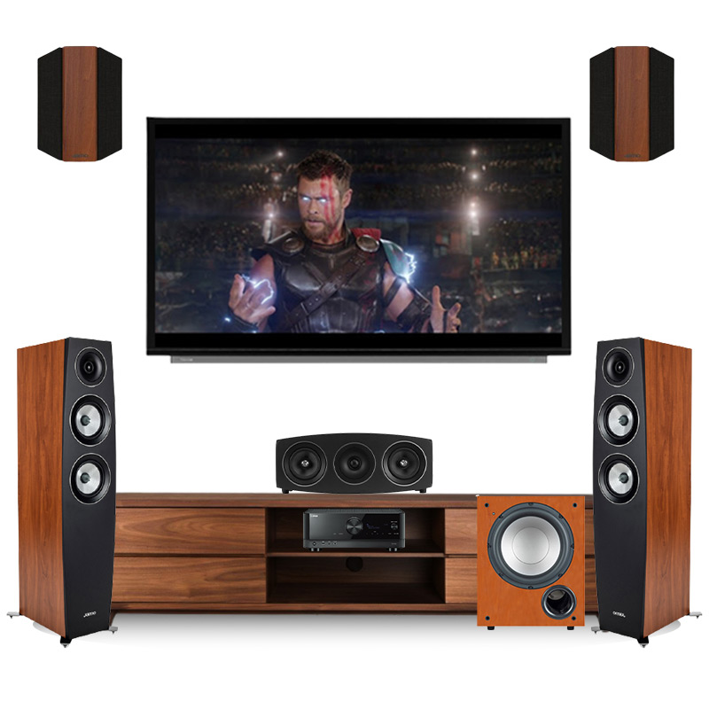 Bộ dàn âm thanh xem phim 5.1 Yamaha, Jamo AT-GD12 (Yamaha RX V6A, Jamo C95 II, C9 SUR II, Jamo C9 CEN II, Sub Jamo C912)