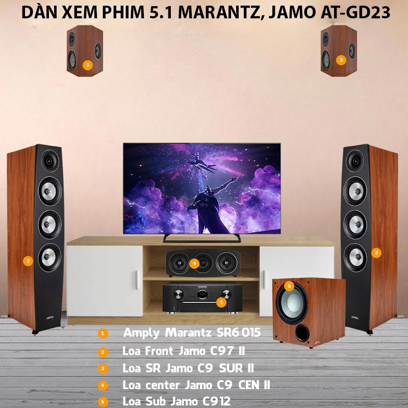 dàn xem phim 5.1 AT-GD23