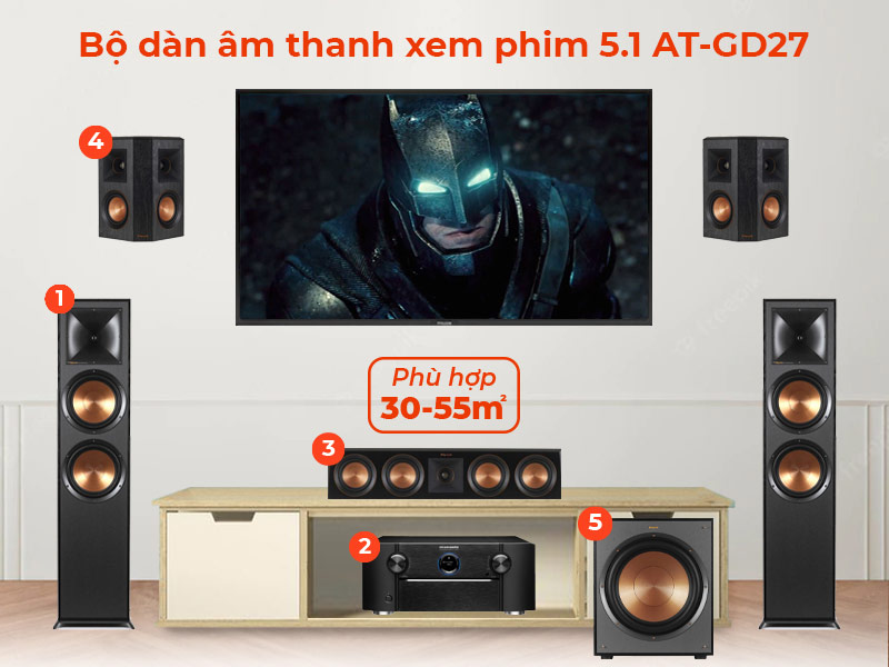 dàn xem phim 5.1 AT-GD27