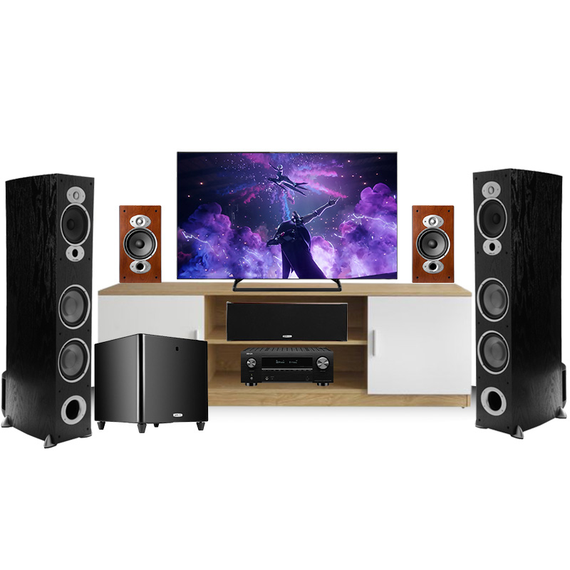 Dàn âm thanh xem phim 5.1 Denon Polk Audio AT-GD41 (Denon X3700H + Polk RTI A7 + A3 + Csi A6 + Pro 550)