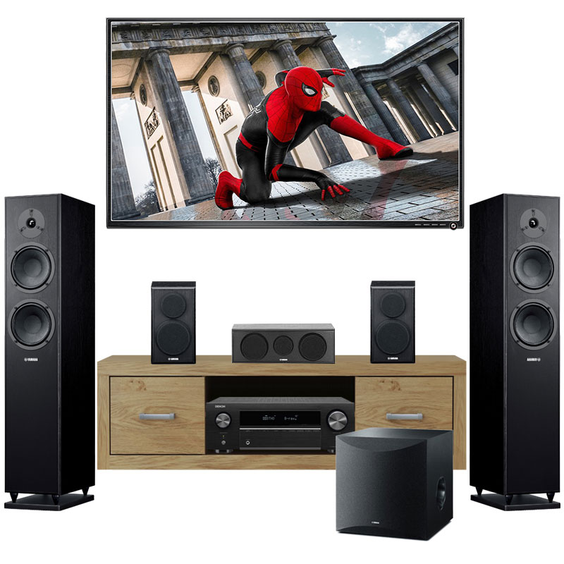 Dàn xem phim 5.1 Denon, Yamaha AT18 (Denon X250BT + Yamaha F150 + P150 + SW100)