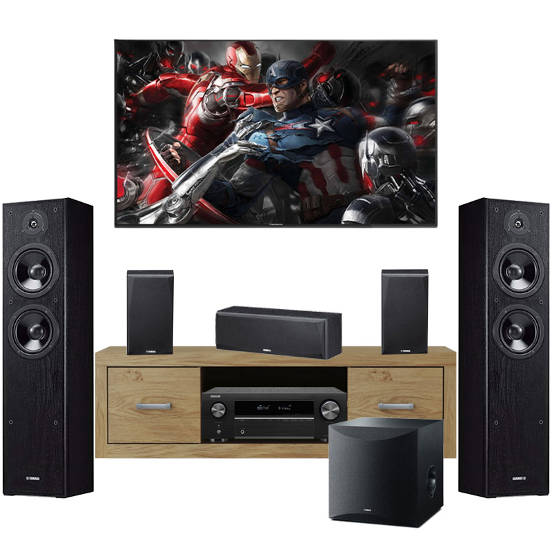 Dàn xem phim 5.1 Denon, Yamaha AT19 (Denon X250BT + Yamaha F51 + P51 + SW100)