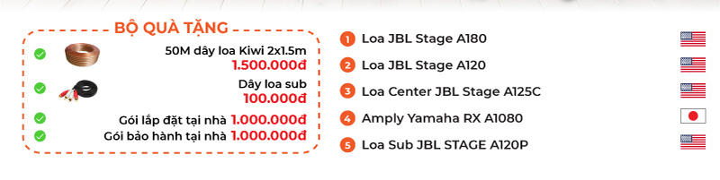 cac thiet bi trong dan xem phim 5.1 Yamaha JBL AT22