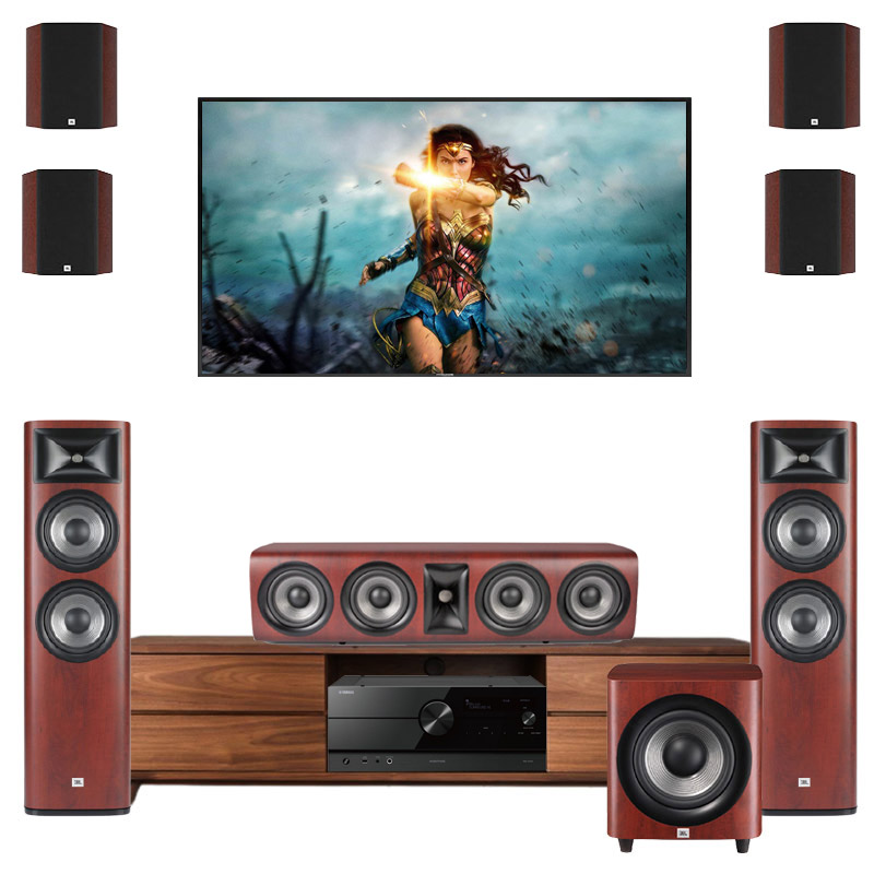 Dàn xem phim 7.1 Yamaha, JBL AT31 (Yamaha A4A + JBL Studio 690 +  665C + 660P + 2 cặp 610 )