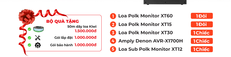 Dàn xem phim 5.1 Polk AT37