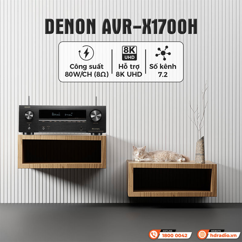 Amply Denon AVR-X1700H
