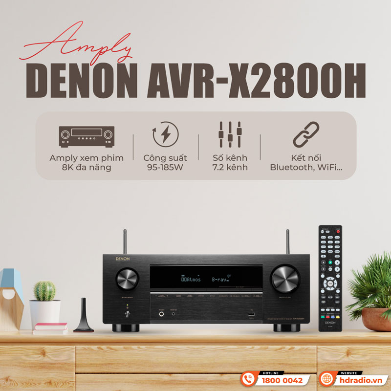 Amply Denon AVR-X2800H