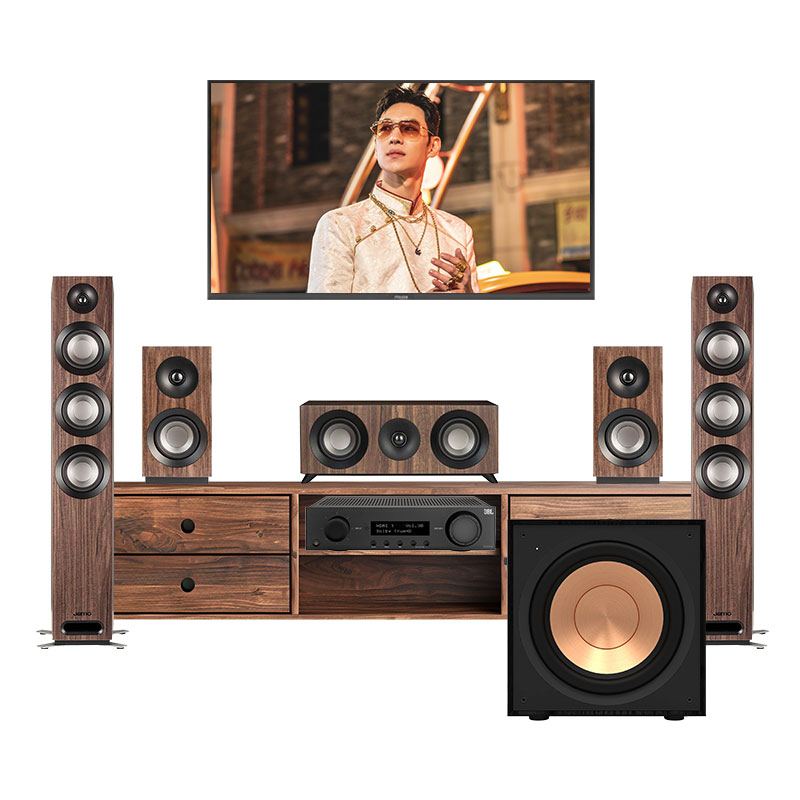 Dàn xem phim 5.1 JBL, Jamo AT48 (Jamo S809 HCS, JBL MA310, Klipsch R101SW)