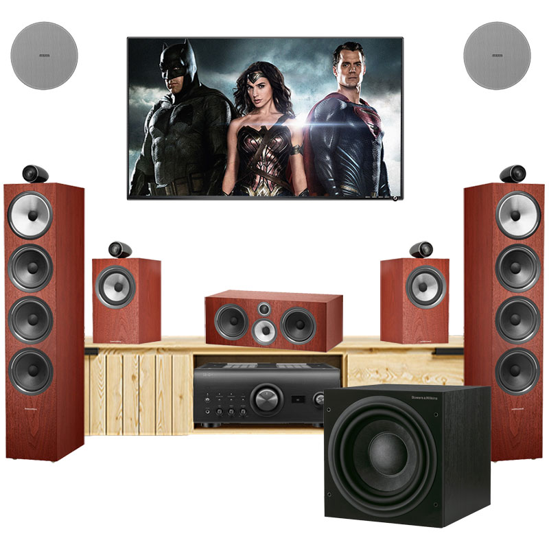 Dàn xem phim Dolby Atmos 5.1.2 Denon B&W DB13