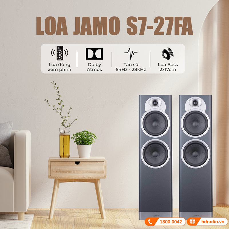 Loa Jamo S7-27FA (Độ Nhạy 90dB. Tần số 54Hz - 28kHz, Tích hợp Dolby Atmos)-1
