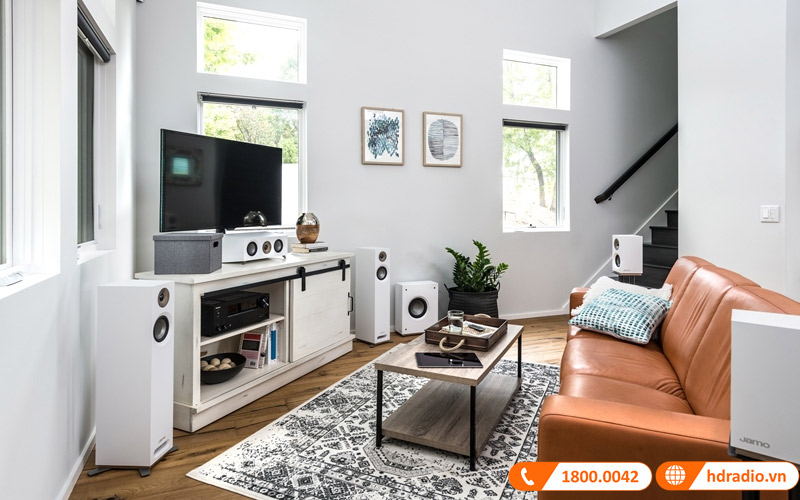Bộ loa 5.0 Jamo S805 HCS ứng dụng thực tế