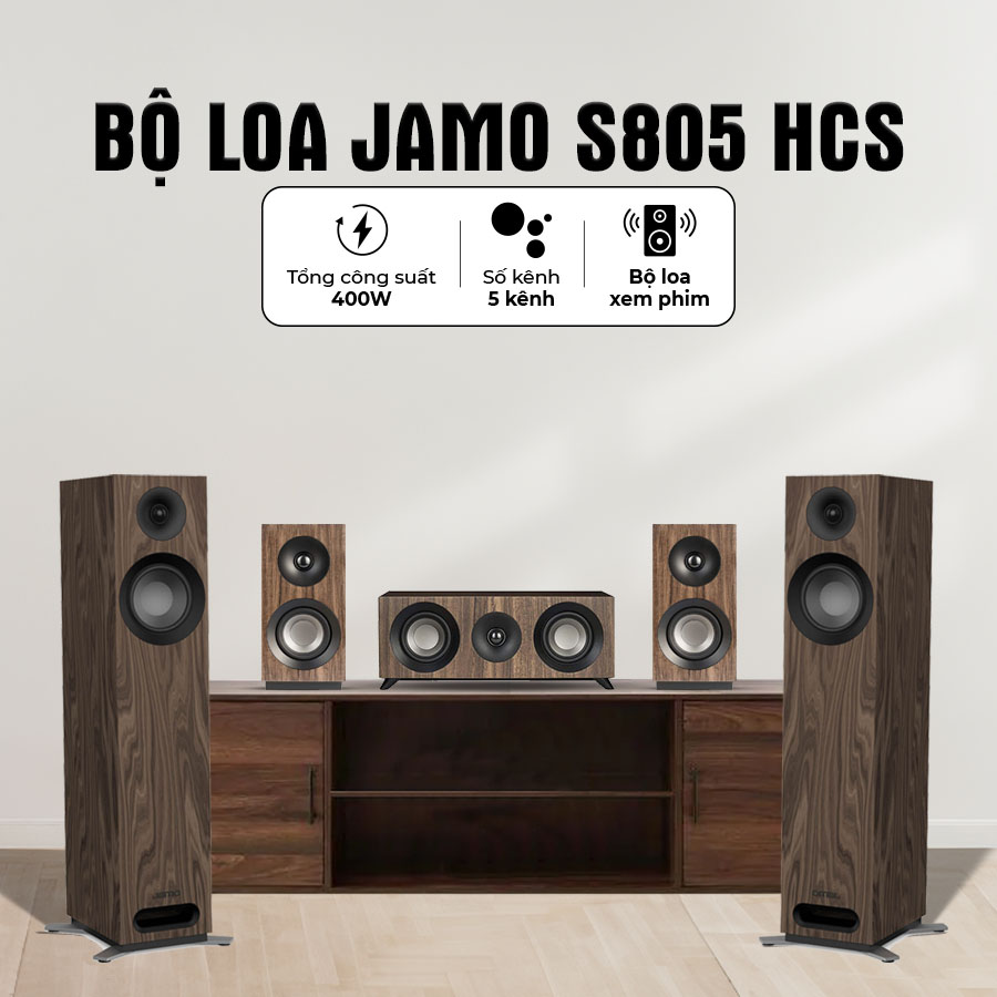 Đặc điểm nổi bật của bộ loa Jamo S805 HCS