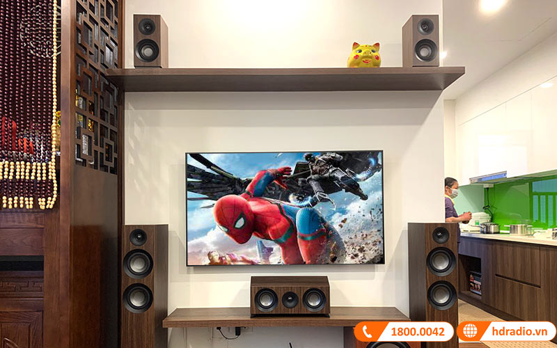 Bộ loa 5.0 Jamo S807 HCS ứng dụng thực tế 