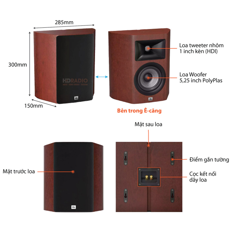 chu thich loa jbl studio 610