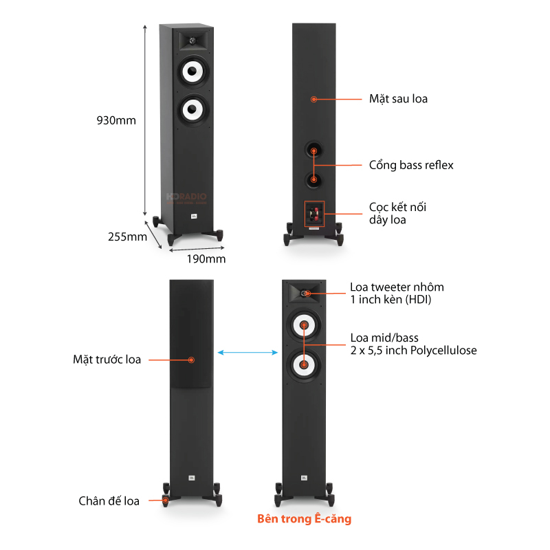 Loa JBL Stage A170 (Độ nhạy 89dB, Tần số 44Hz-40KHz)-1