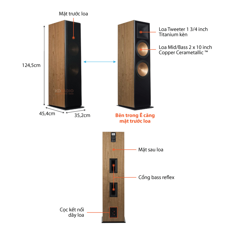 Chu thich Loa Klipsch RF-7 III