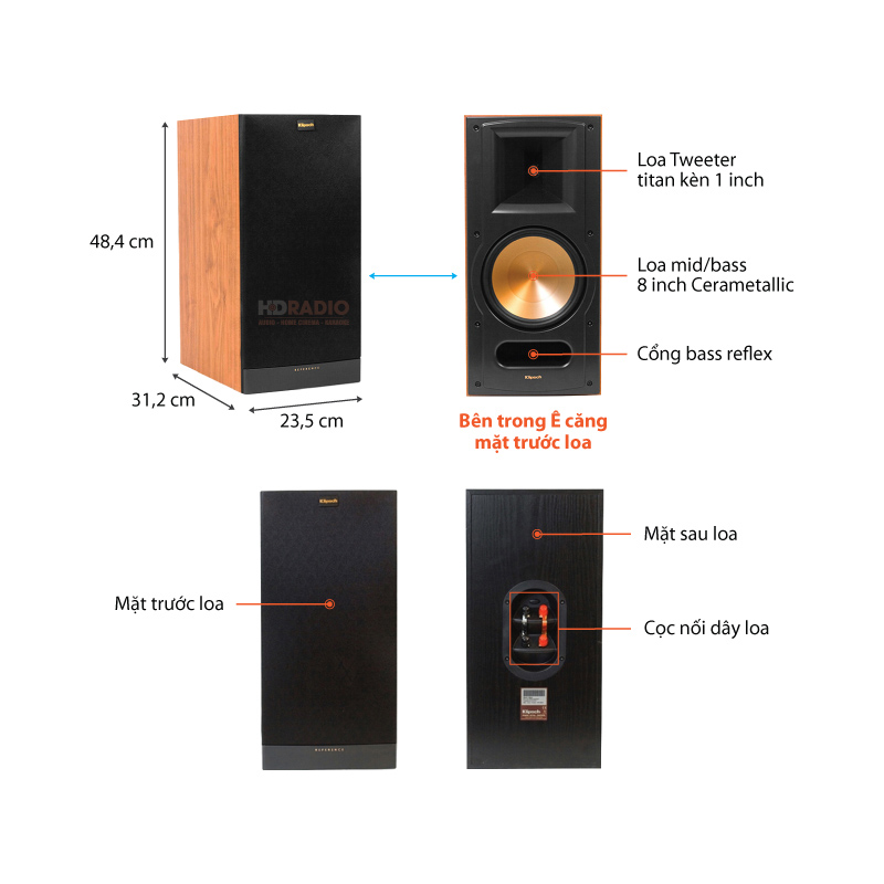 Chu thich loa Klipsch RB 81II Chu thich loa Klipsch RB 81II