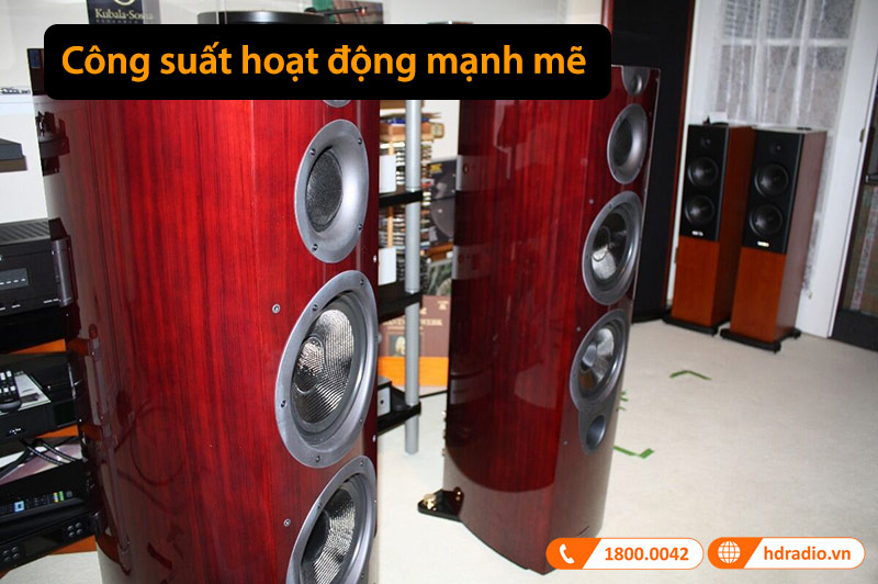 công suất hoạt động mạnh mẽ