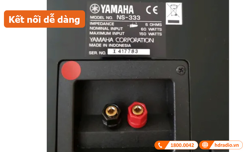 Loa Yamaha NS-333 kết nối dễ dàng 