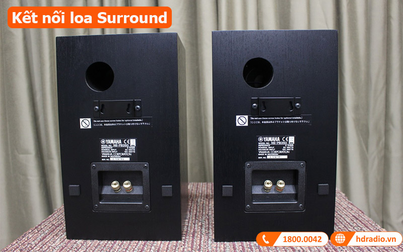 Bộ loa Yamaha NS P350 kết nối loa surround