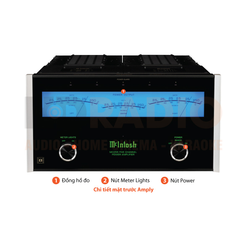 Chú thích Power Amply McIntosh MC255