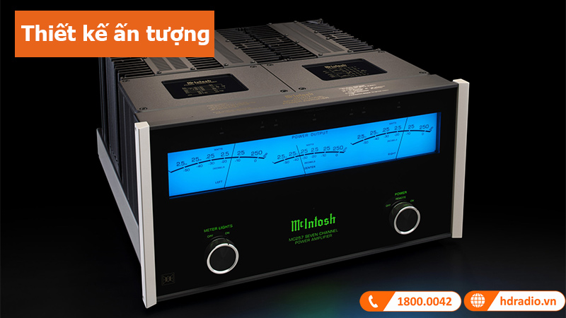 Power Amply McIntosh MC257 thiết kế ấn tượng 