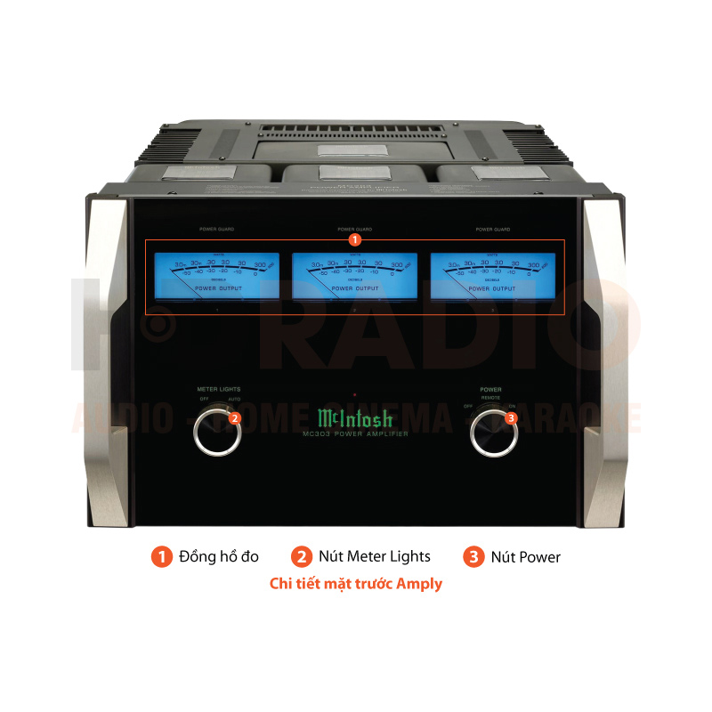 Chú thích Power Amply McIntosh MC303