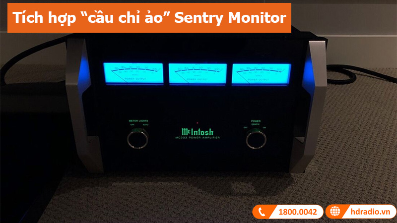 Power Amply McIntosh MC303 cầu trì ảo Sentry Monitor