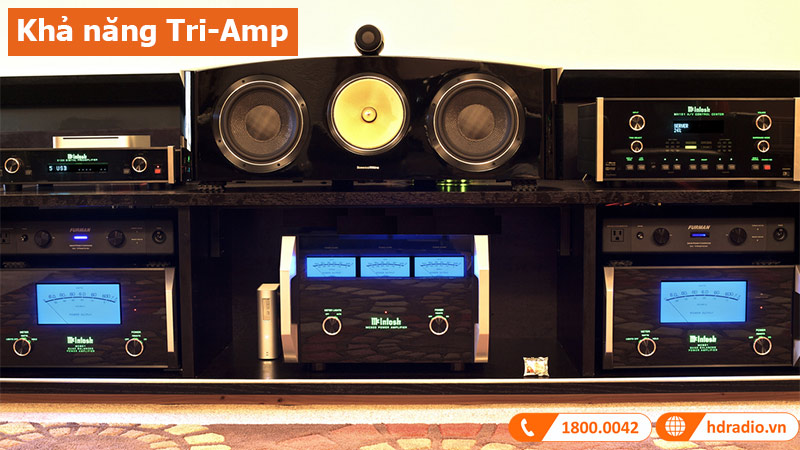 Power Amply McIntosh MC303 khả năng Tri-amp