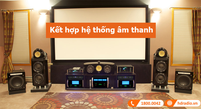 Power Amply McIntosh MC303 kết hợp hệ thống âm thanh 