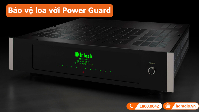 Power Amply McIntosh MI128 công nghệ bảo vệ loa 
